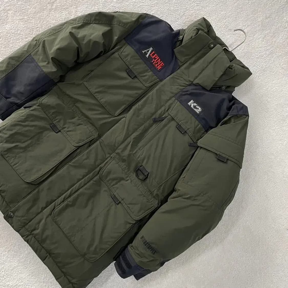 K2 남성 알파인팀 구스다운 대장패딩 90-95 상품이미지3