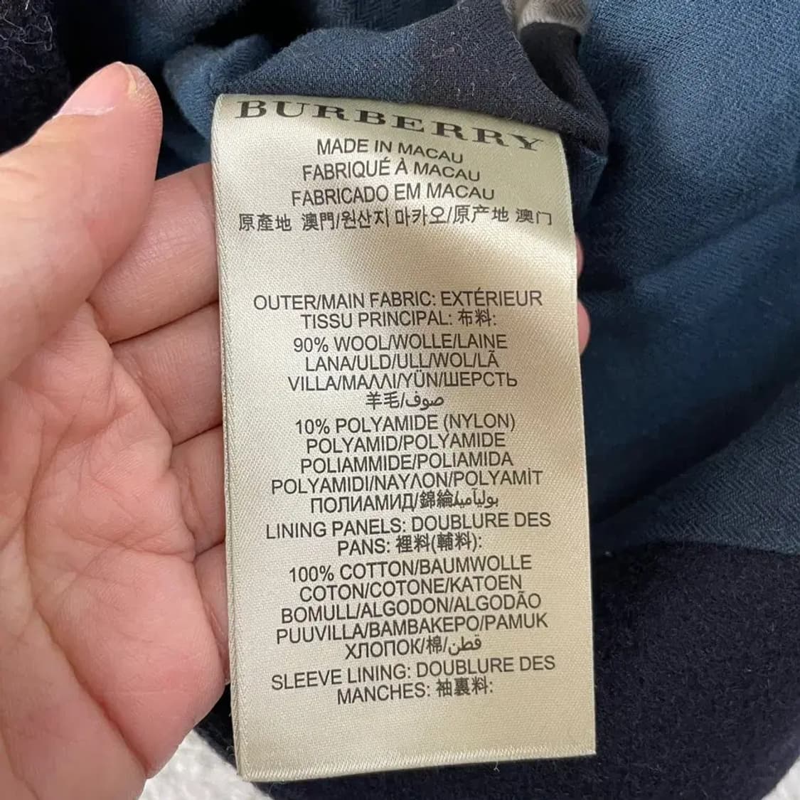 S 버버리 남성 피코트 자켓 네이비 상품이미지7