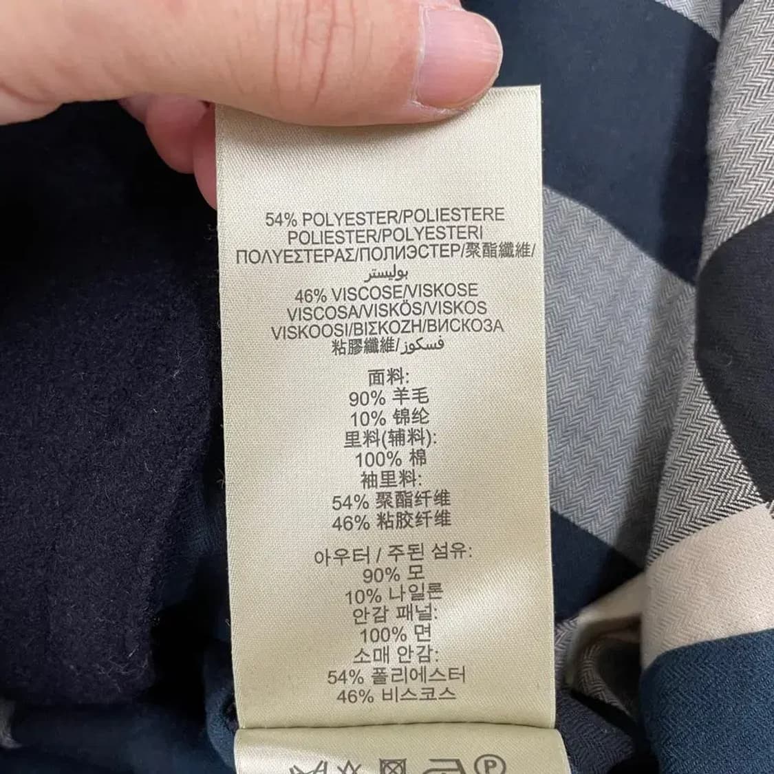 S 버버리 남성 피코트 자켓 네이비 상품이미지8