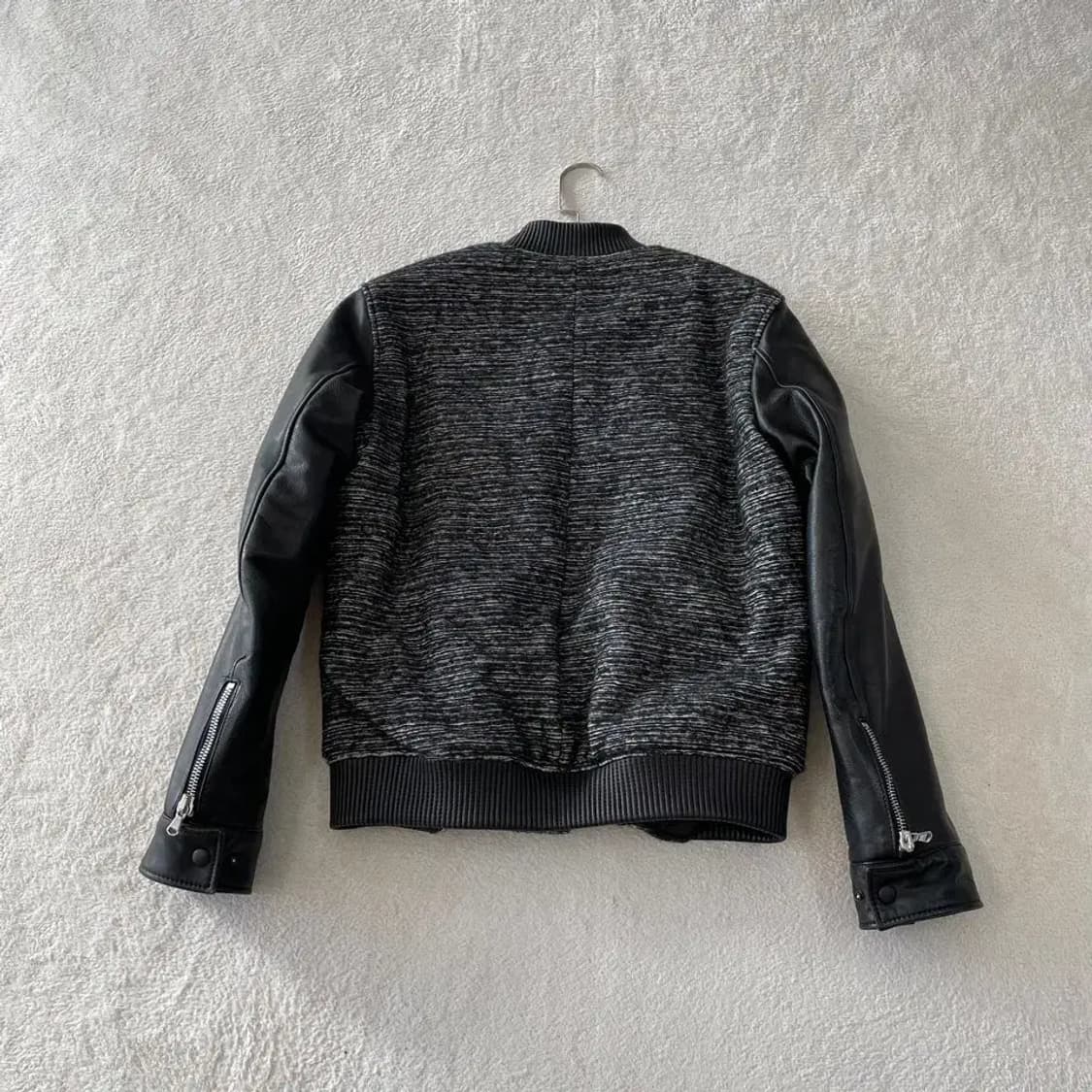 XL 솔리드옴므 가죽 바시티 패딩 블루종 자켓 105-110 상품이미지7