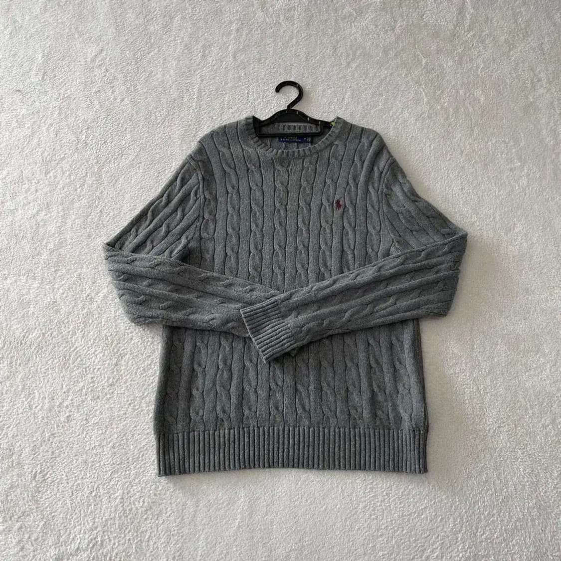 M 폴로 꽈배기 케이블 니트 상품이미지1