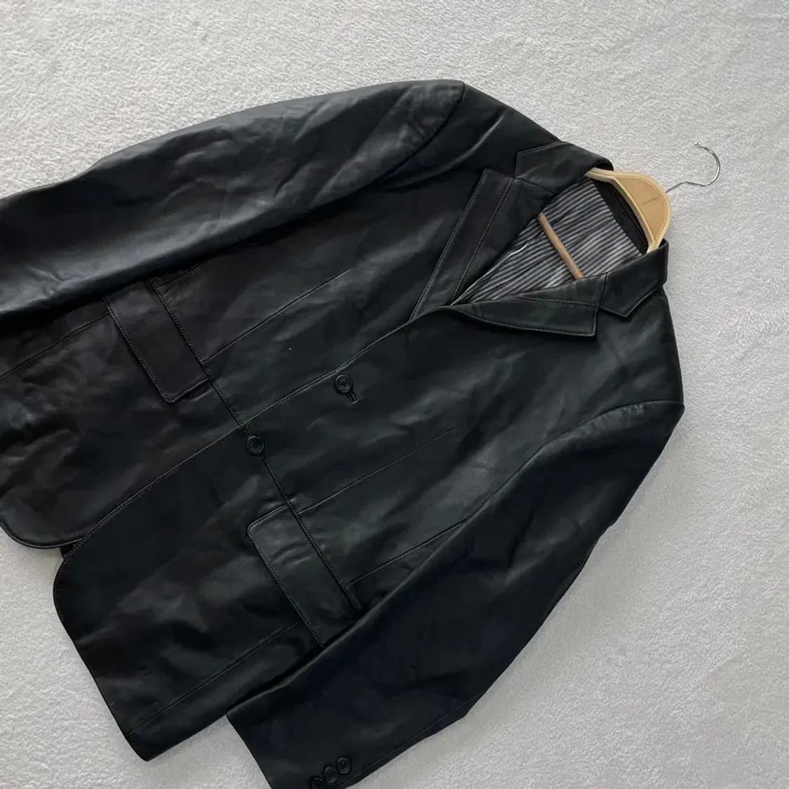 L 로딘 남성 양가죽 블레이저 자켓 100 상품이미지3