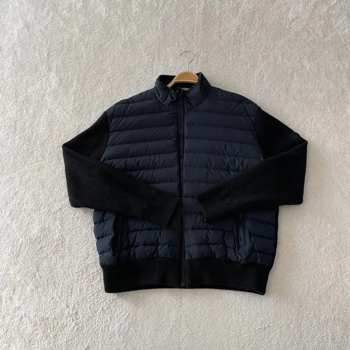 XXXL 코오롱 남성 구스다운 니트패딩 빅사이즈 110 상품이미지1