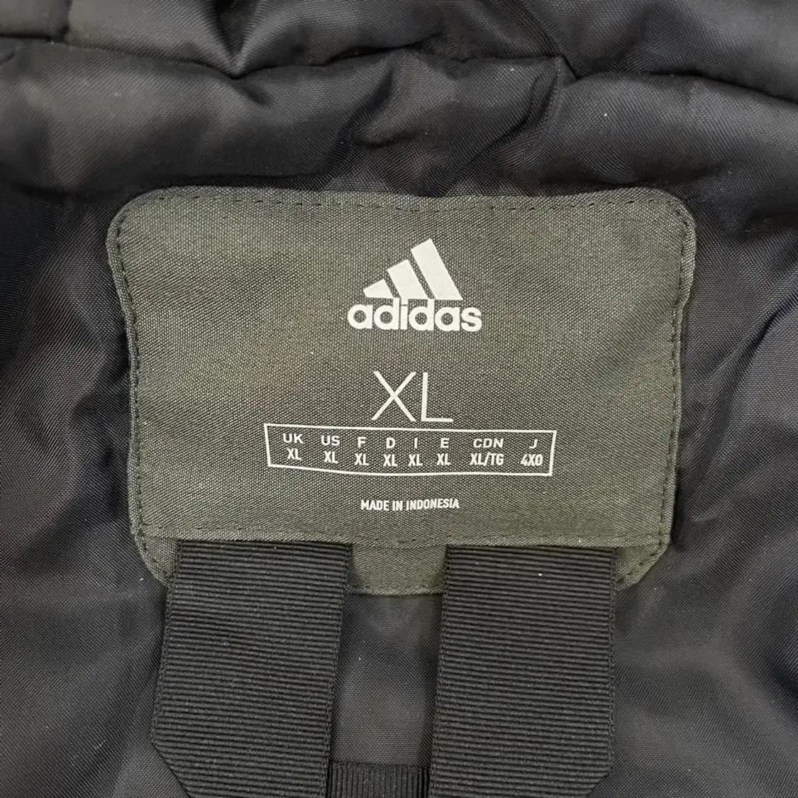 XXL 아디다스 카키 패디드 자켓 패딩 110 빅사이즈 상품이미지4