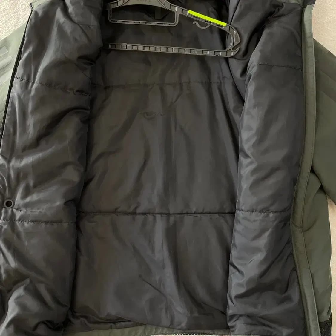 XXL 아디다스 카키 패디드 자켓 패딩 110 빅사이즈 상품이미지9