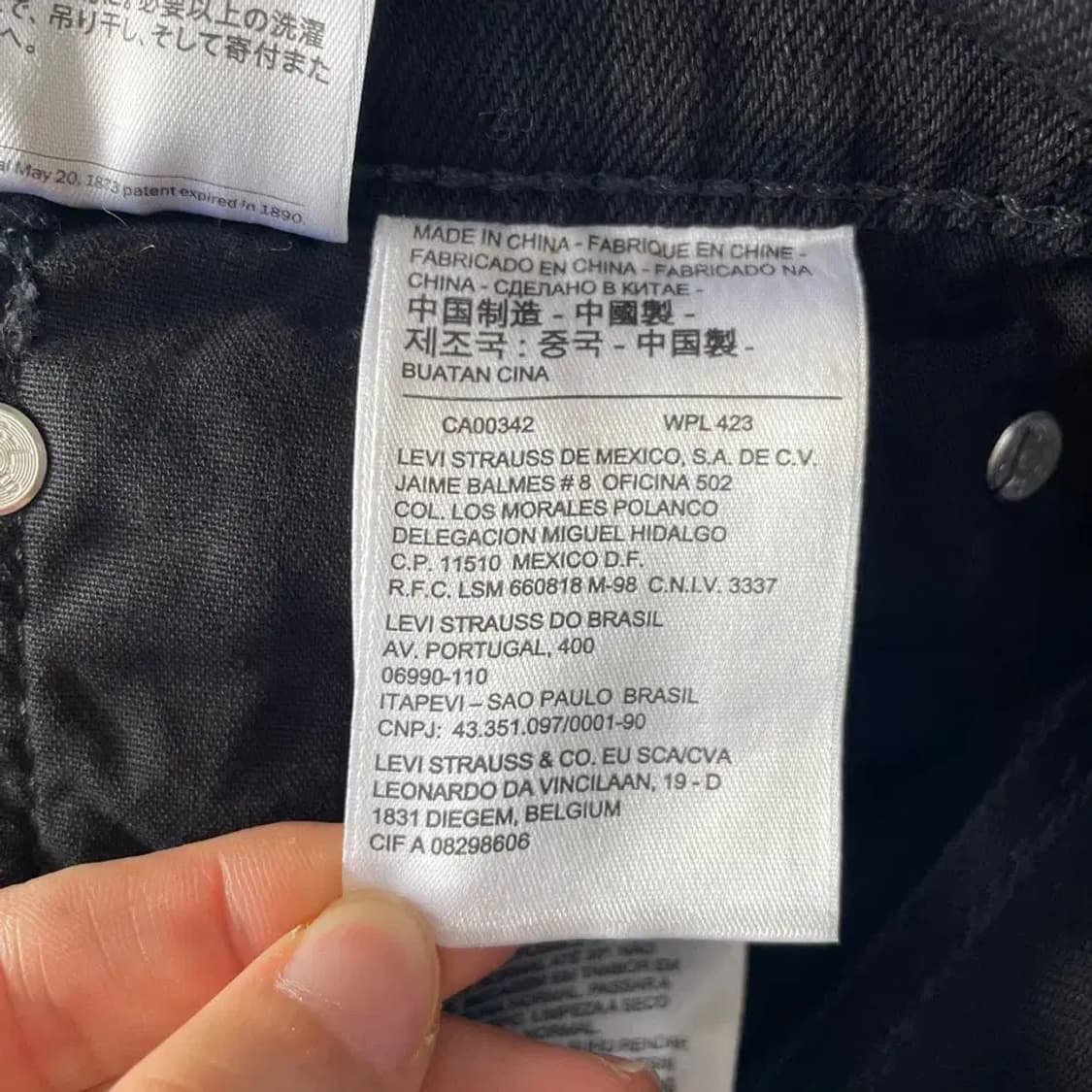 34 리바이스 블랙진 바지 상품이미지6