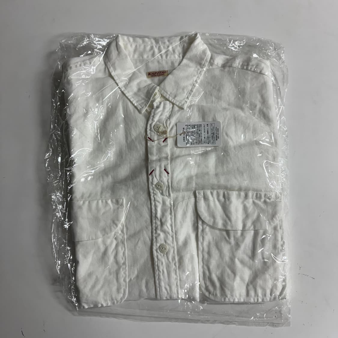 캐피탈 마르지엘라 리넨 클립 셔츠 화이트 3 상품이미지2