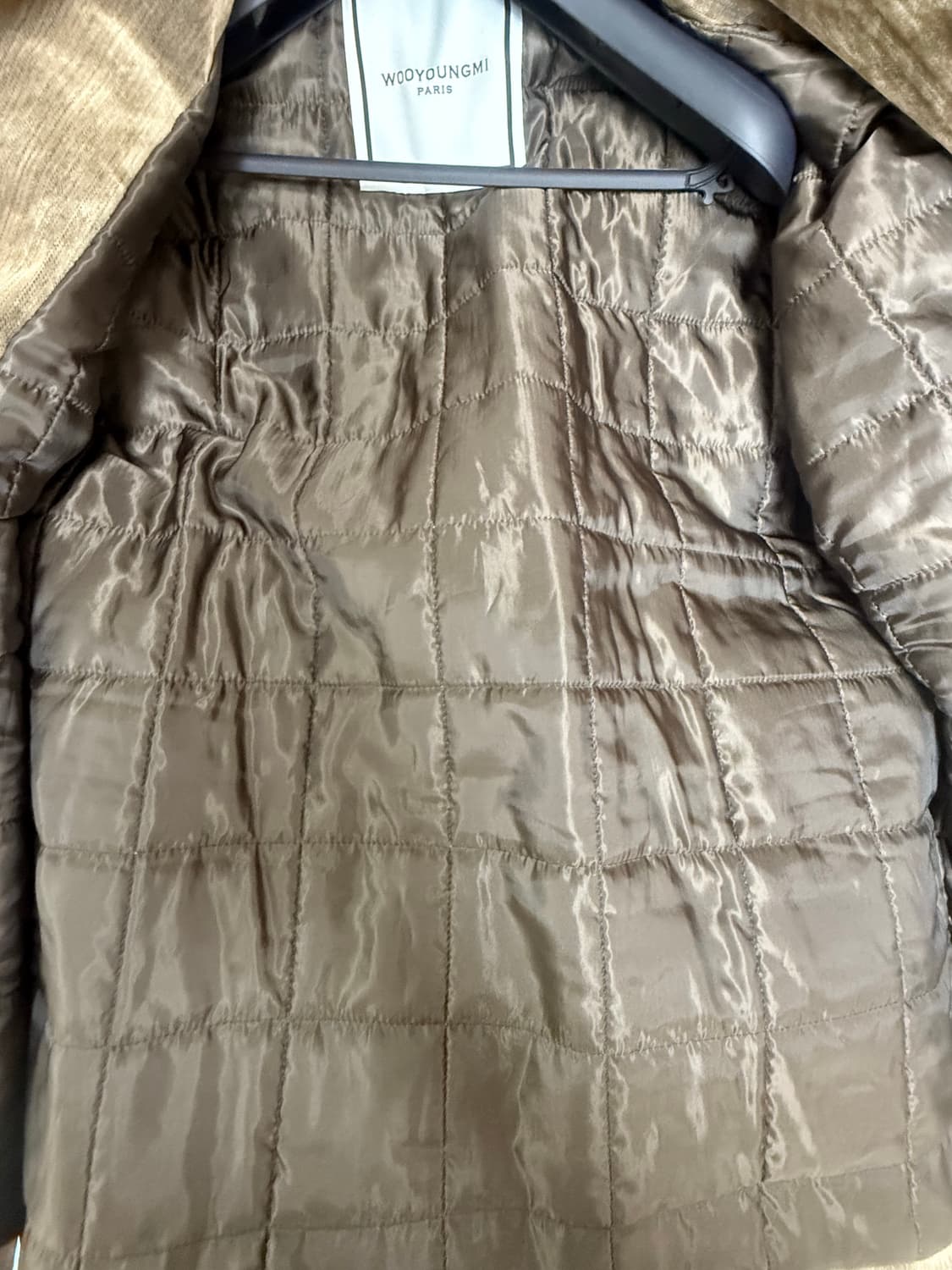 (24ss새상품) 우영미 카멜 레더 카라 자켓 (48) 상품이미지4