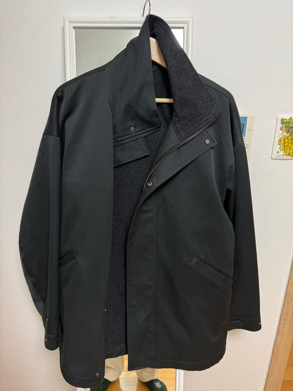 캡틴 선샤인 코튼 밀코트 블랙 (3) 상품이미지1