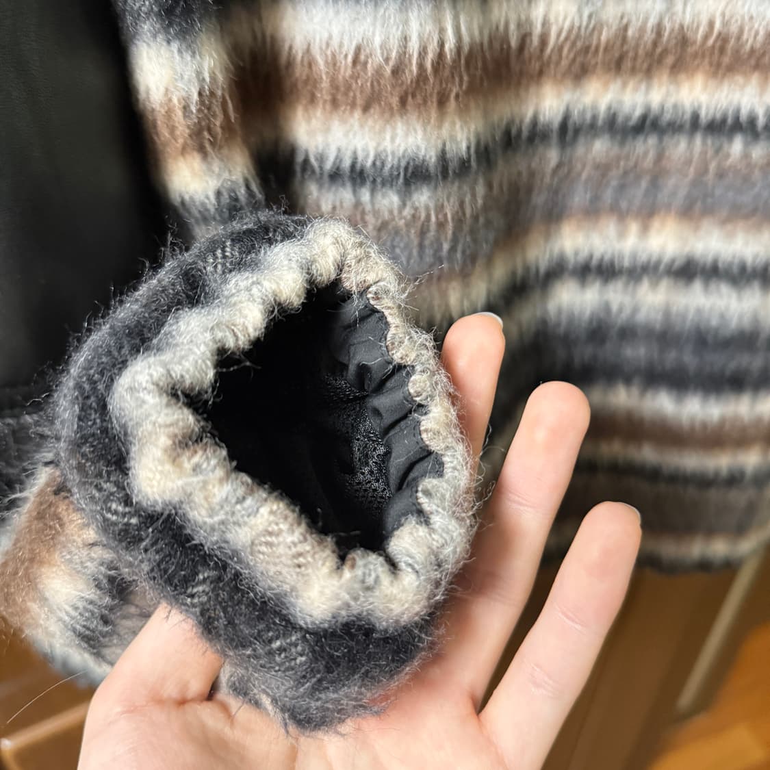 준야 와타나베 자미로콰이 스트라이프 알파카 자켓 상품이미지4