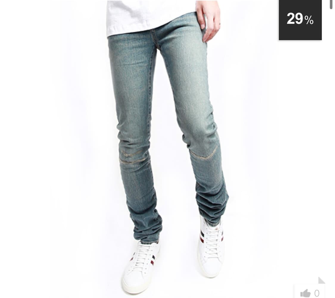 [29-30] 생로랑 디스 연청바지 상품이미지2