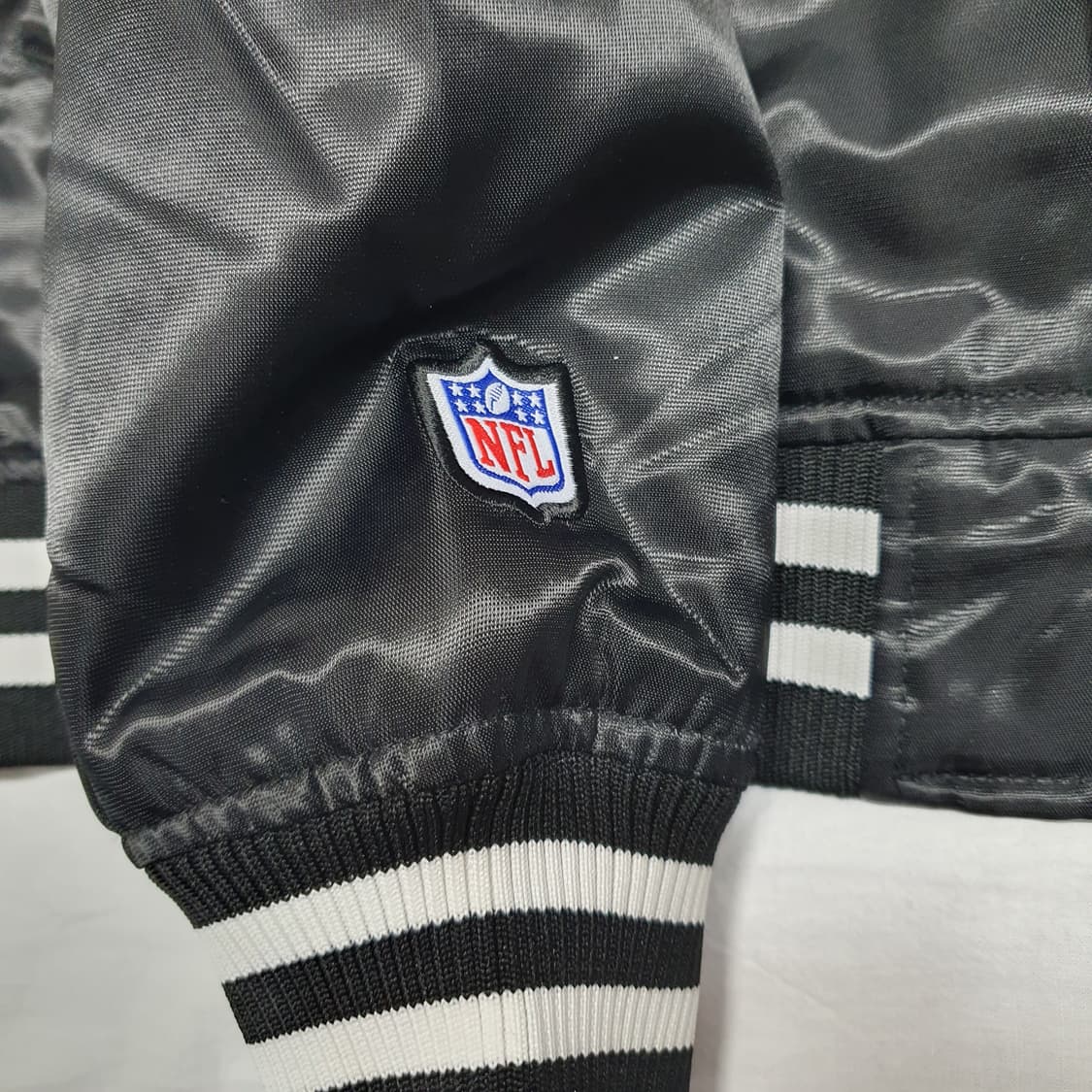 마제스틱 오클랜드 레이더스 새틴 자켓 블랙 NFL 엔에프엘 상품이미지7