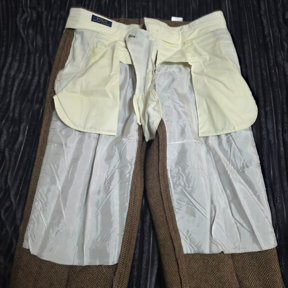 폴로 포르투갈메이드 브라운 헤링본팬츠 34/33 상품이미지6