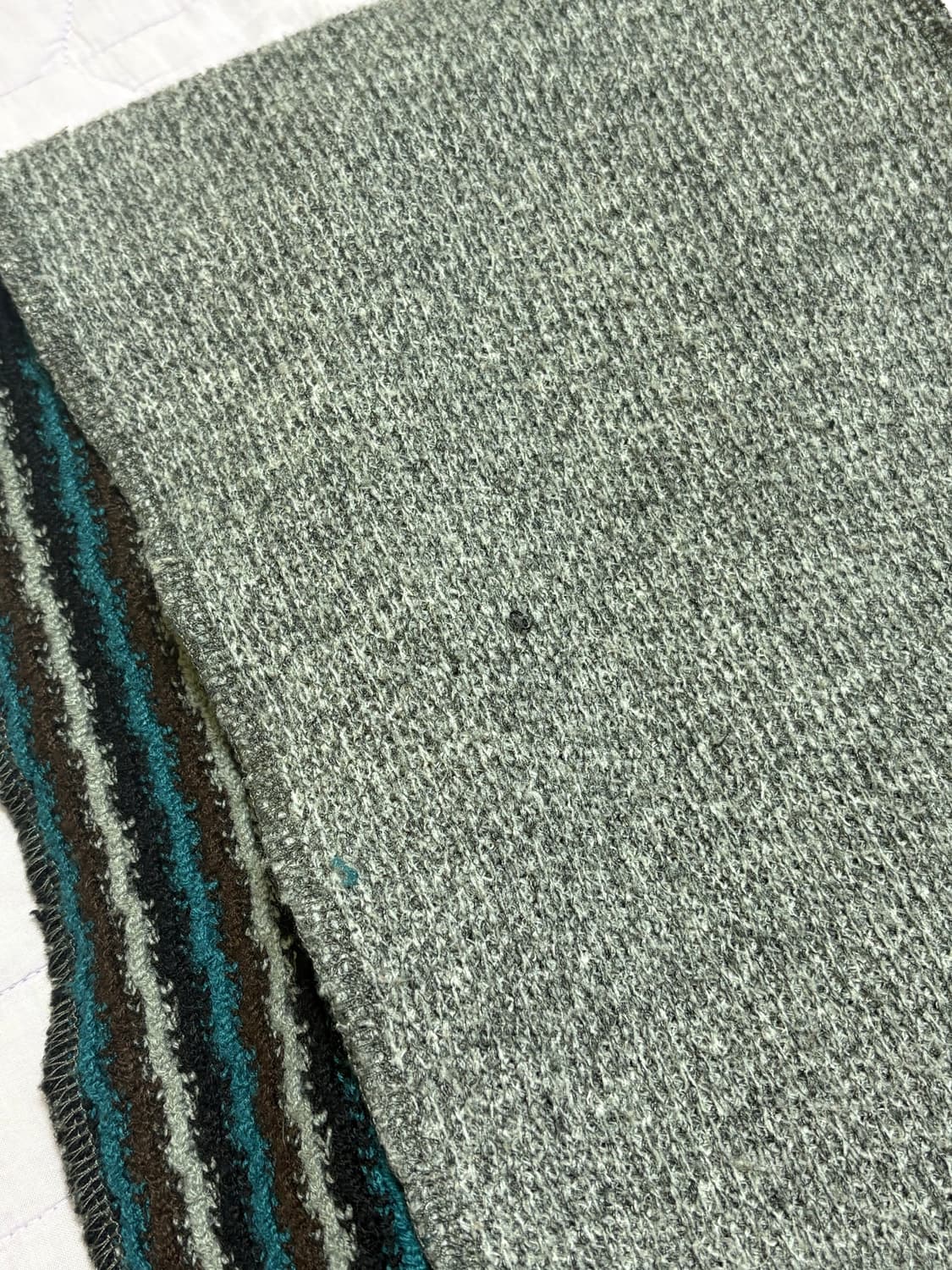 코이세이오 스트라이프 머플러 회색 목도리 상품이미지4