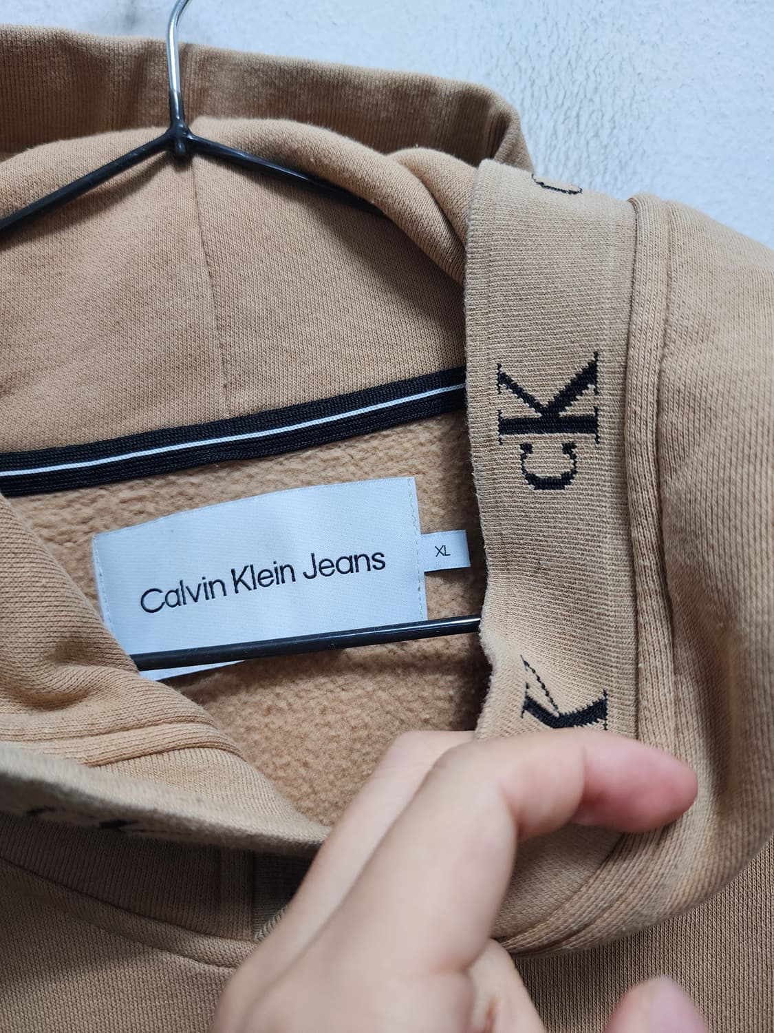 캘빈클라인 CK로고 레터링 후드티  상품이미지3