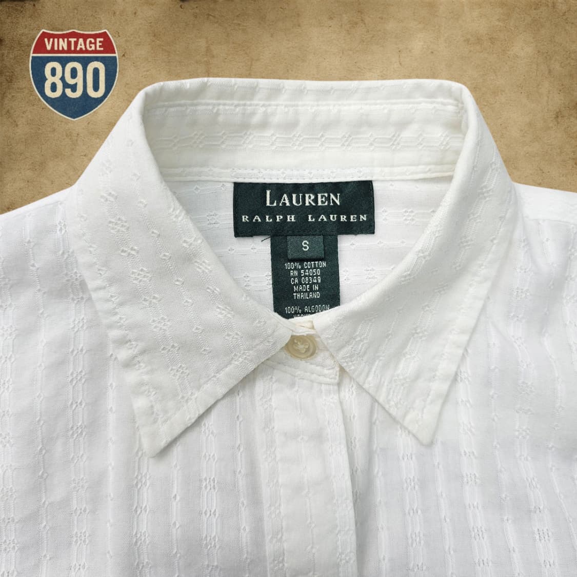 [S] Ralph Lauren 랄프로렌 여성 패턴짜임 블라우스 셔츠 상품이미지4