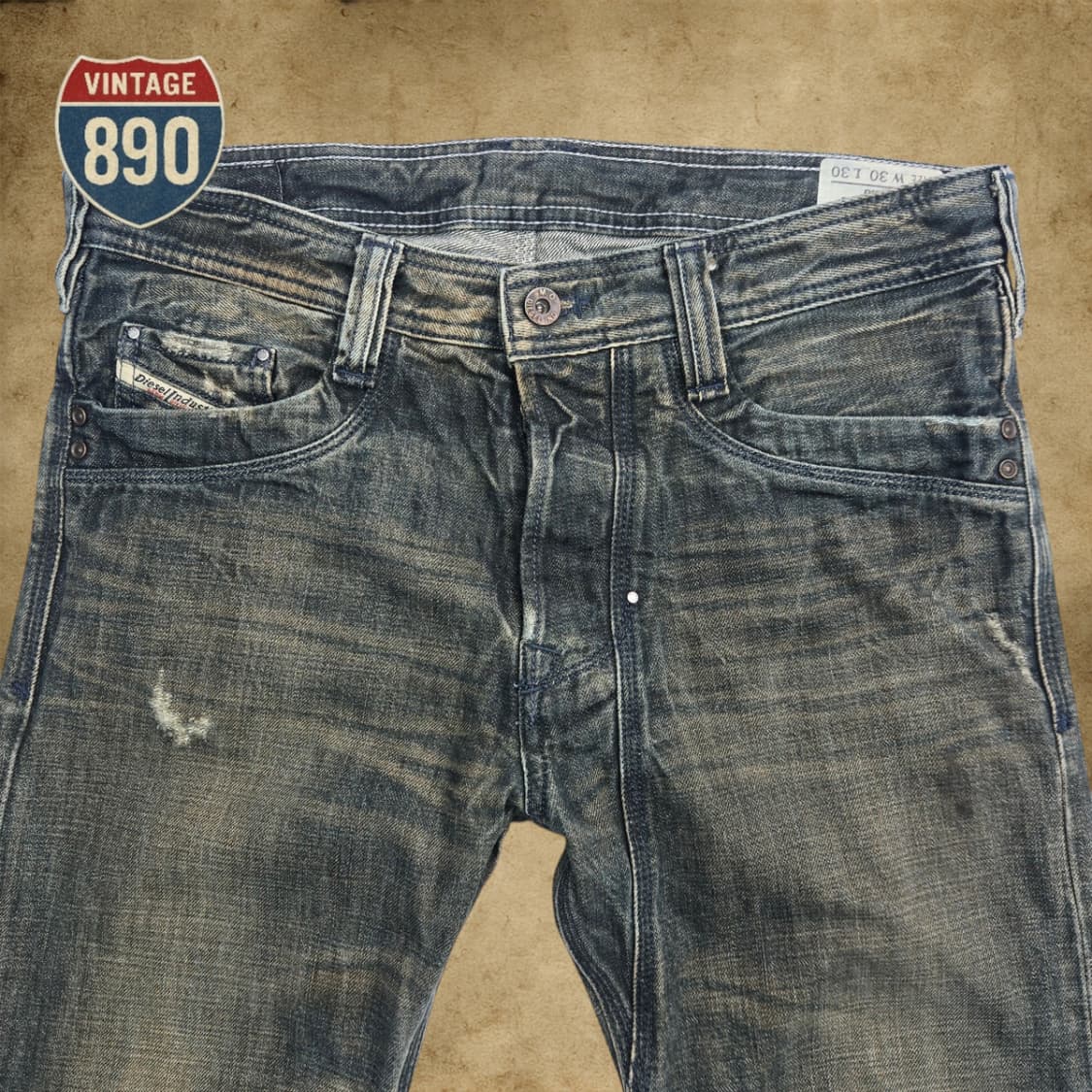[30] DIESEL 디젤 TIMMEN 데미지 워싱 청바지 상품이미지2