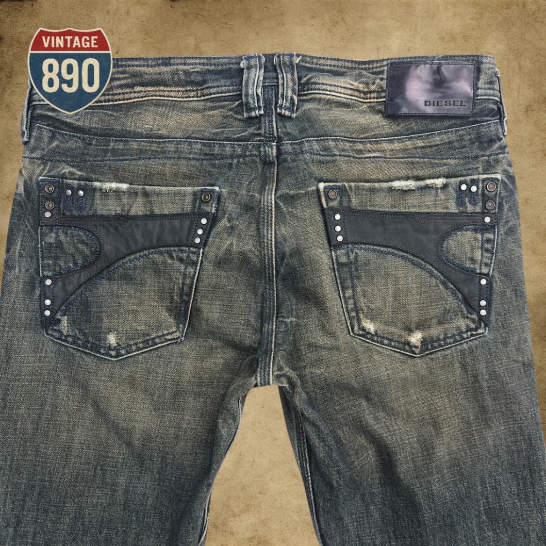 [30] DIESEL 디젤 TIMMEN 데미지 워싱 청바지 상품이미지5
