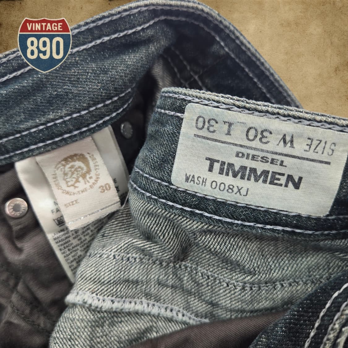 [30] DIESEL 디젤 TIMMEN 데미지 워싱 청바지 상품이미지9