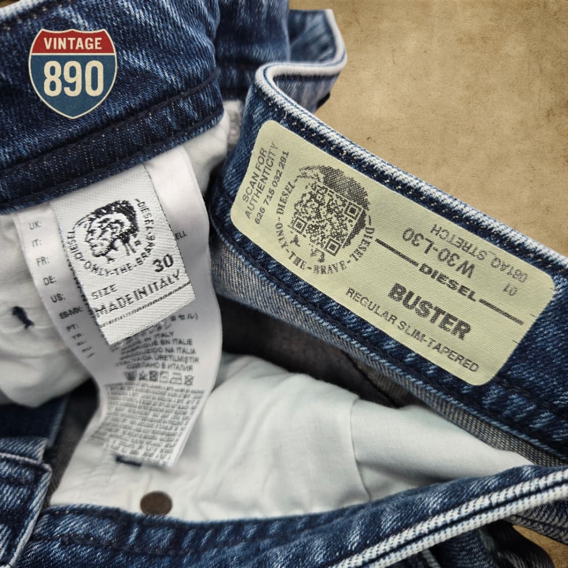 [30] DIESEL 디젤 BUSTER 데미지 워싱 청바지 상품이미지8