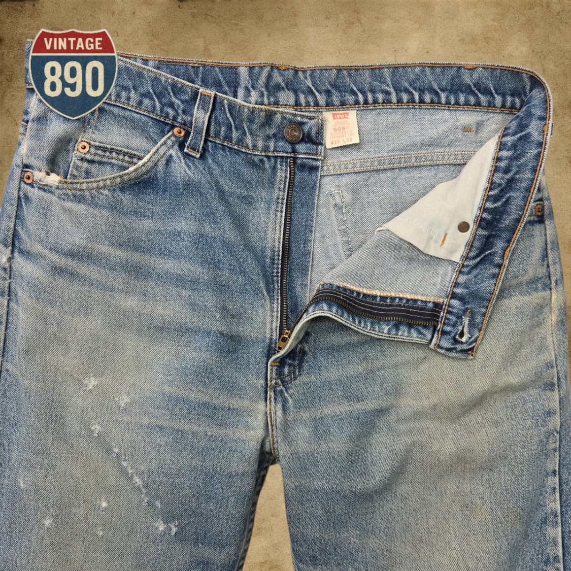 [33] LEVIS 리바이스 90s USA제 505 오렌지탭 데님 청바지 상품이미지3