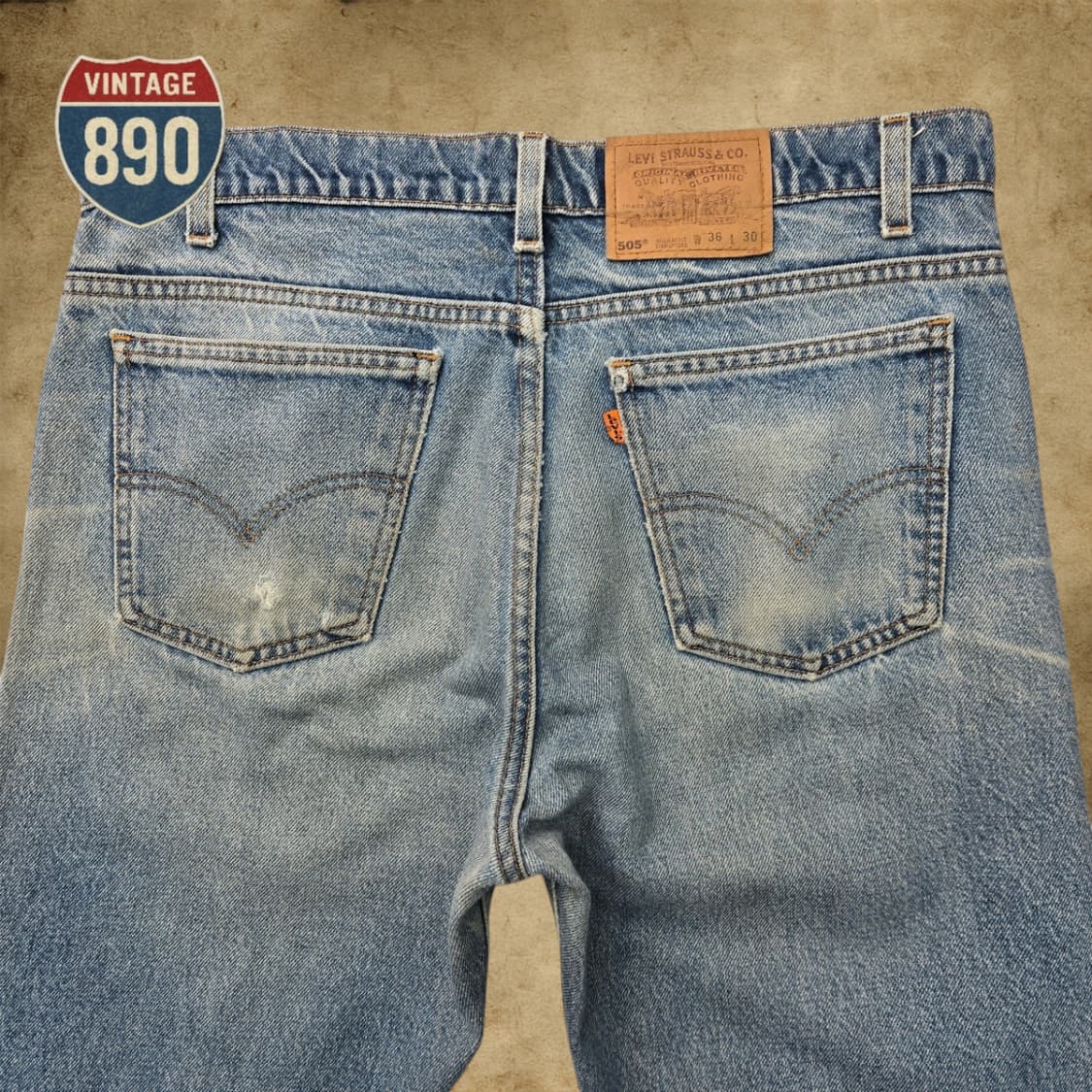 [33] LEVIS 리바이스 90s USA제 505 오렌지탭 데님 청바지 상품이미지7