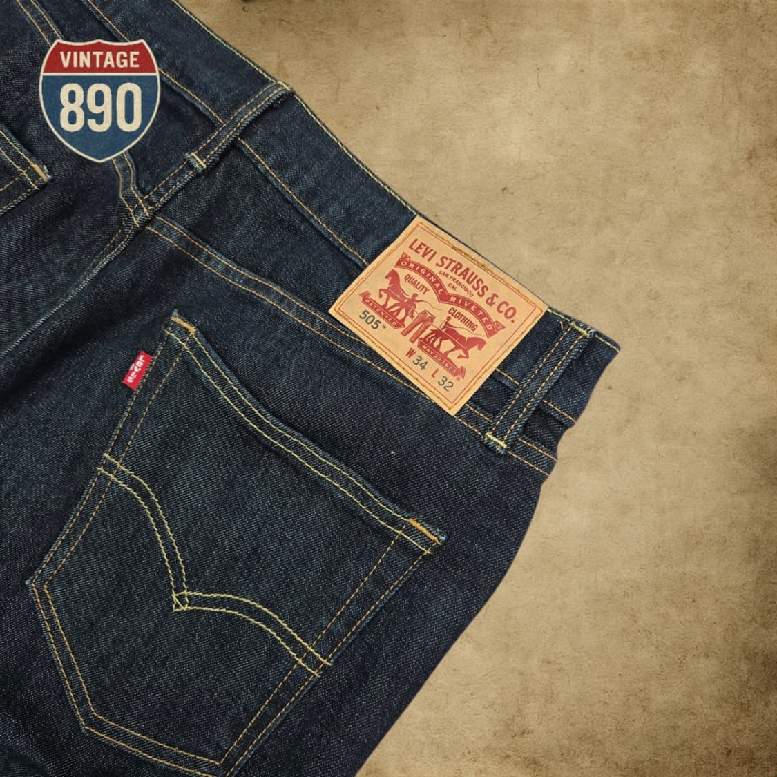 [34] LEVIS 리바이스 505 생지 청바지 상품이미지8