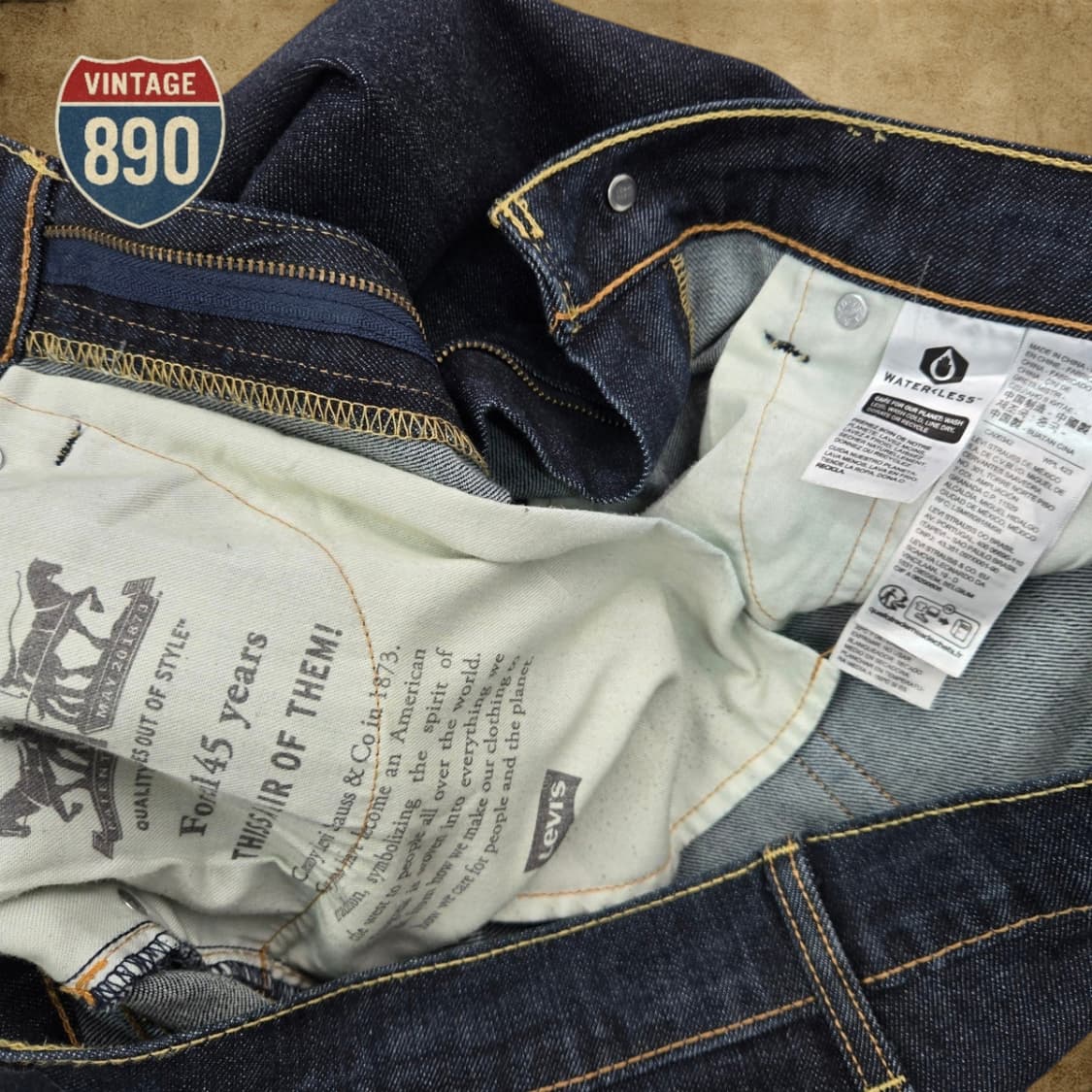 [34] LEVIS 리바이스 505 생지 청바지 상품이미지9