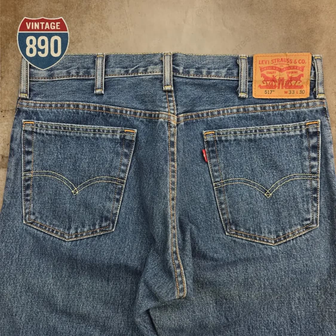 [33] LEVIS 리바이스 517 절개 로우 부츠컷 청바지 상품이미지7