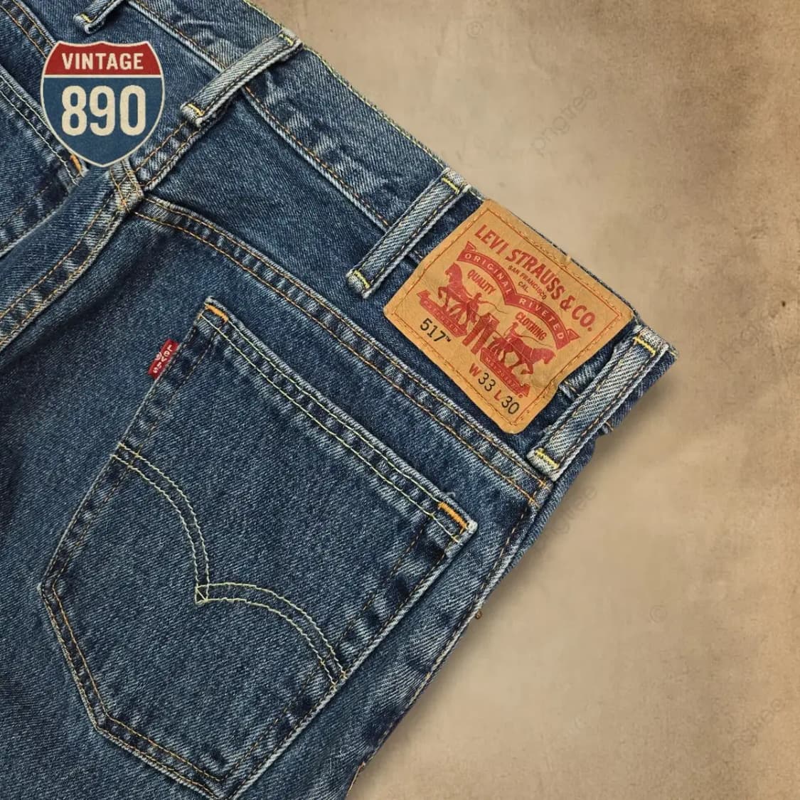 [33] LEVIS 리바이스 517 절개 로우 부츠컷 청바지 상품이미지8