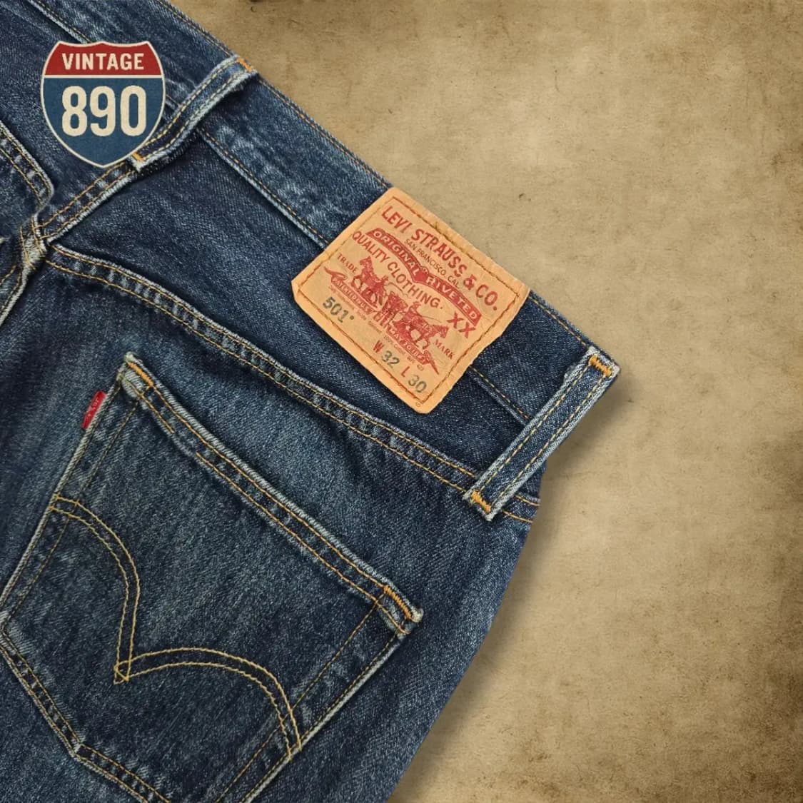 [31] LEVIS 리바이스 501 데님 중청바지 상품이미지8
