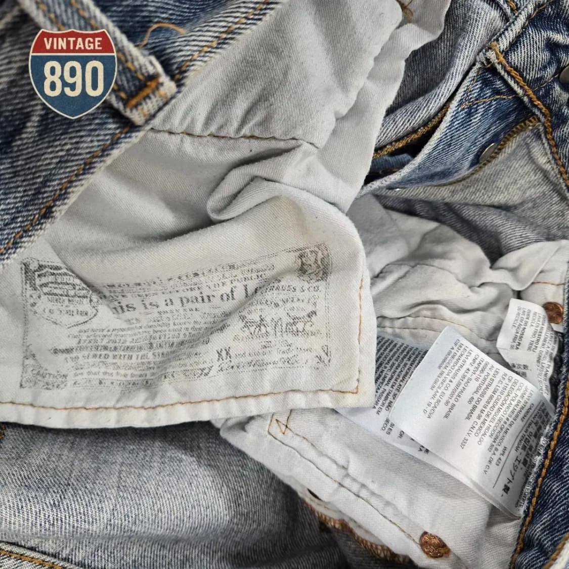 [34] LEVIS 리바이스 501 데님 연청바지 상품이미지10