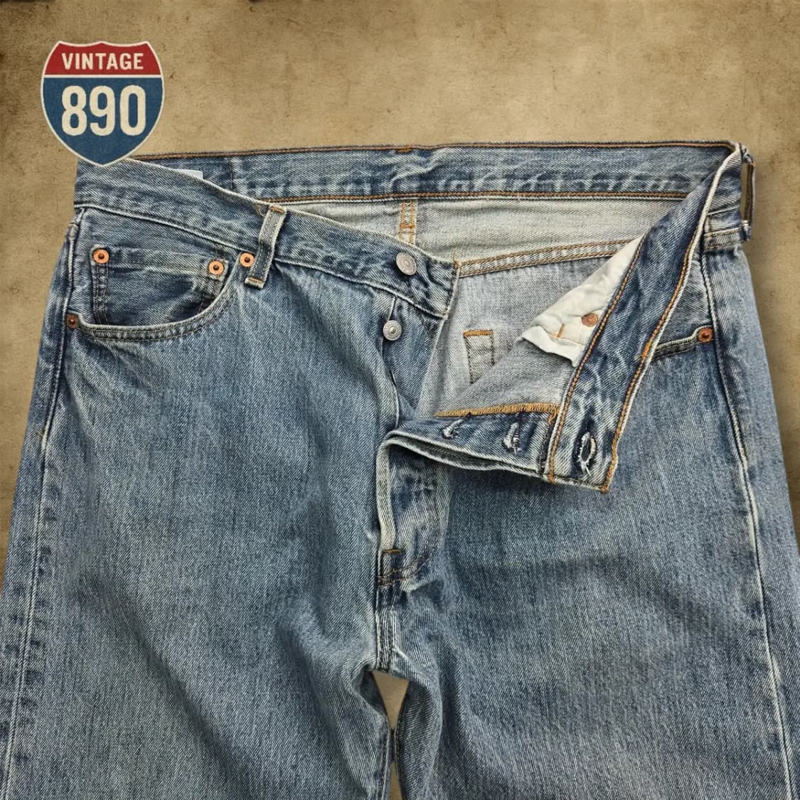 [34] LEVIS 리바이스 501 데님 연청바지 상품이미지3