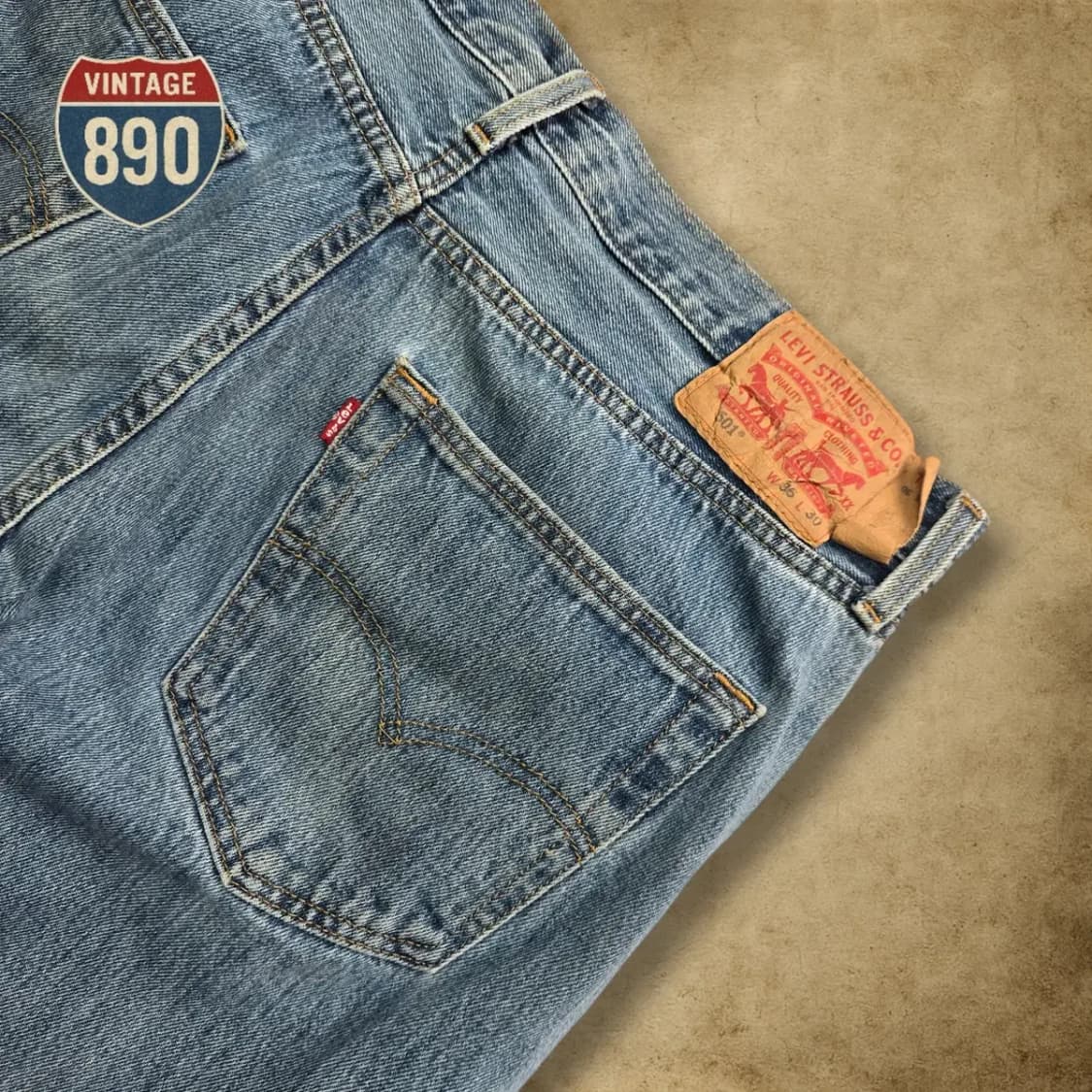 [34] LEVIS 리바이스 501 데님 연청바지 상품이미지8