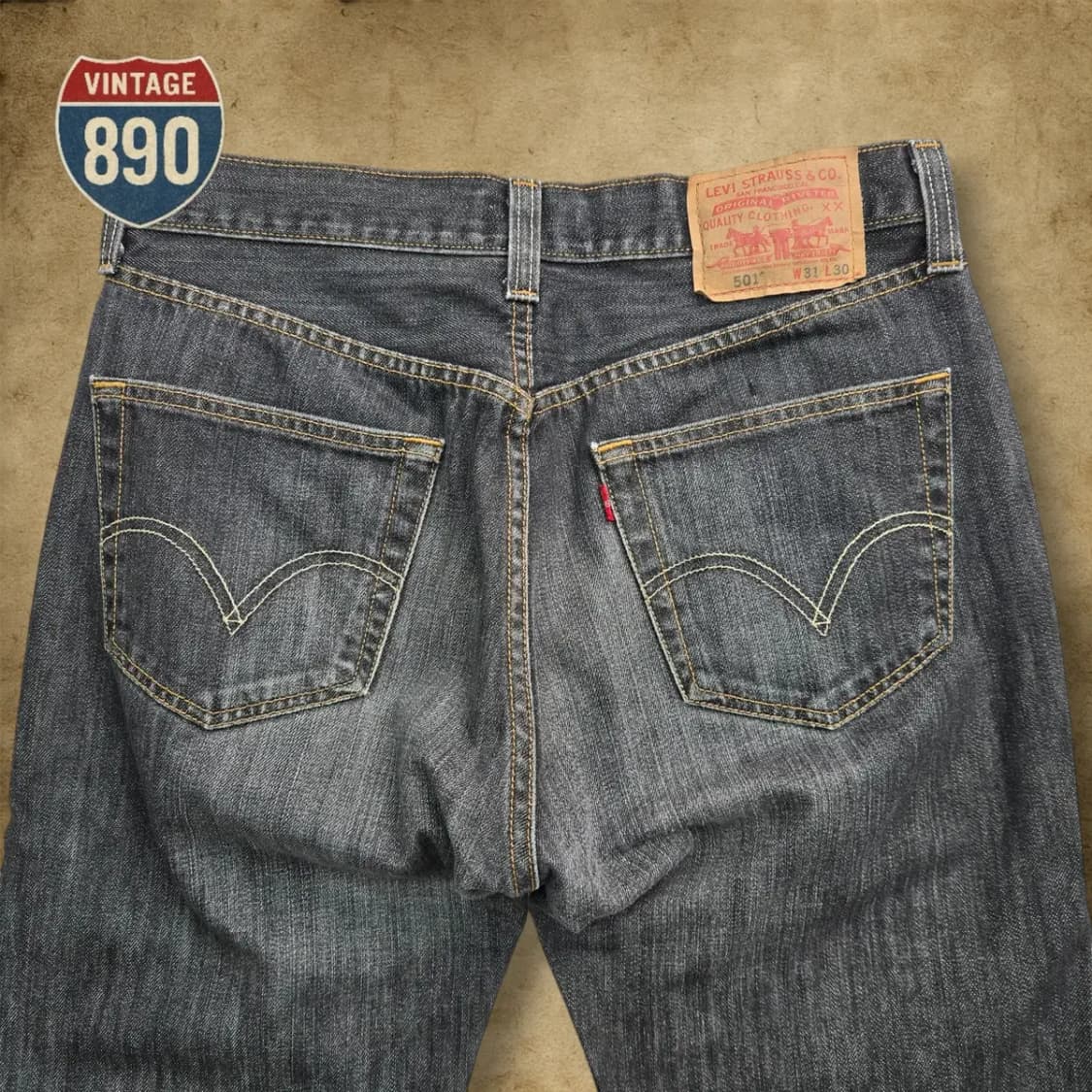 [31] LEVIS 리바이스 501 데님 흑청바지 상품이미지7