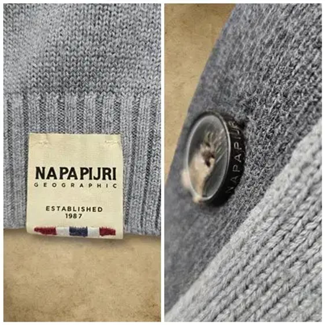 [L] NAPAPIJRI 나파피리 울 가디건 상품이미지5
