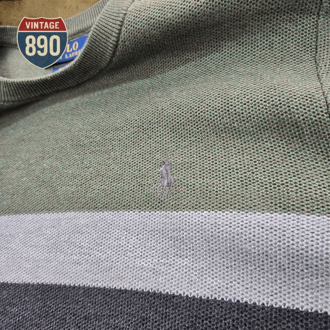 [M] POLO 폴로랄프로렌 피마코튼 배색니트 상품이미지6
