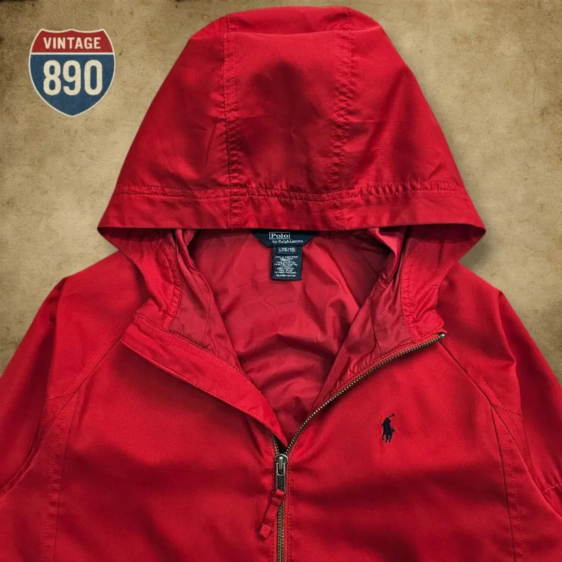[L] POLO 폴로랄프로렌 나일론 바람막이 후디 자켓 상품이미지2