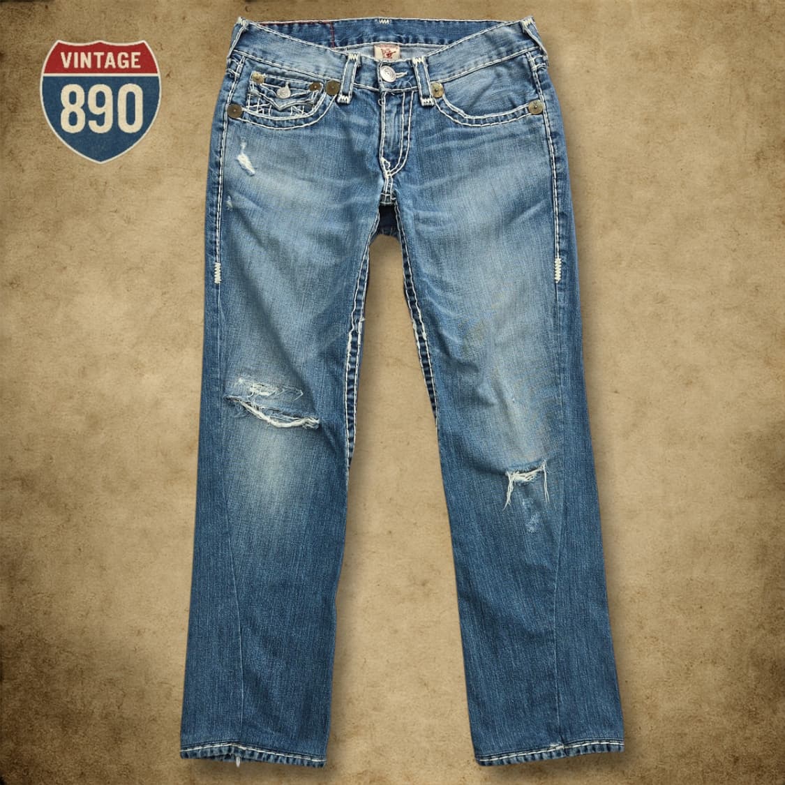 [34] TRUE RELIGION 트루릴리전 데님 청바지 상품이미지1