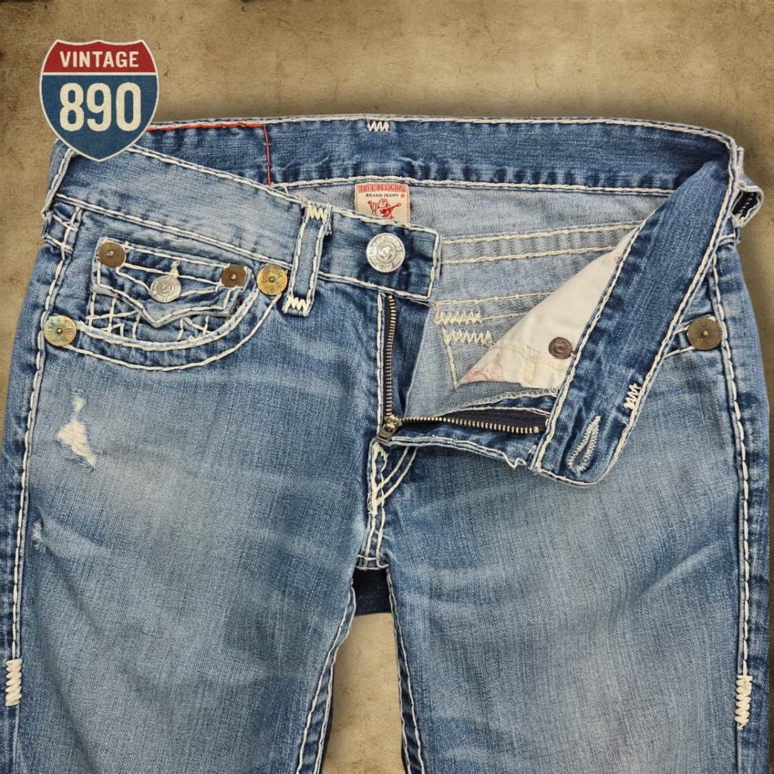 [34] TRUE RELIGION 트루릴리전 데님 청바지 상품이미지3