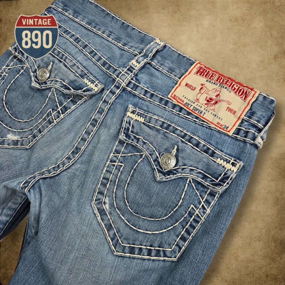 [34] TRUE RELIGION 트루릴리전 데님 청바지 상품이미지9