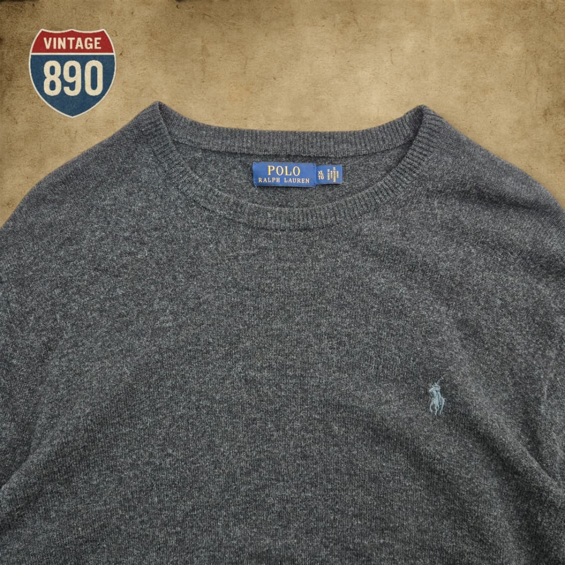 [XL] POLO 폴로랄프로렌 울 라운드넥 니트 상품이미지2