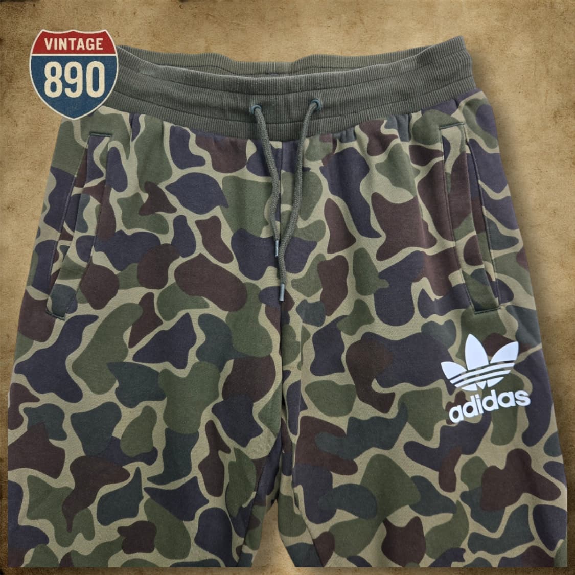 [100] ADIDAS 아디다스 오리지날 카모 기모 트레이닝팬츠 상품이미지2