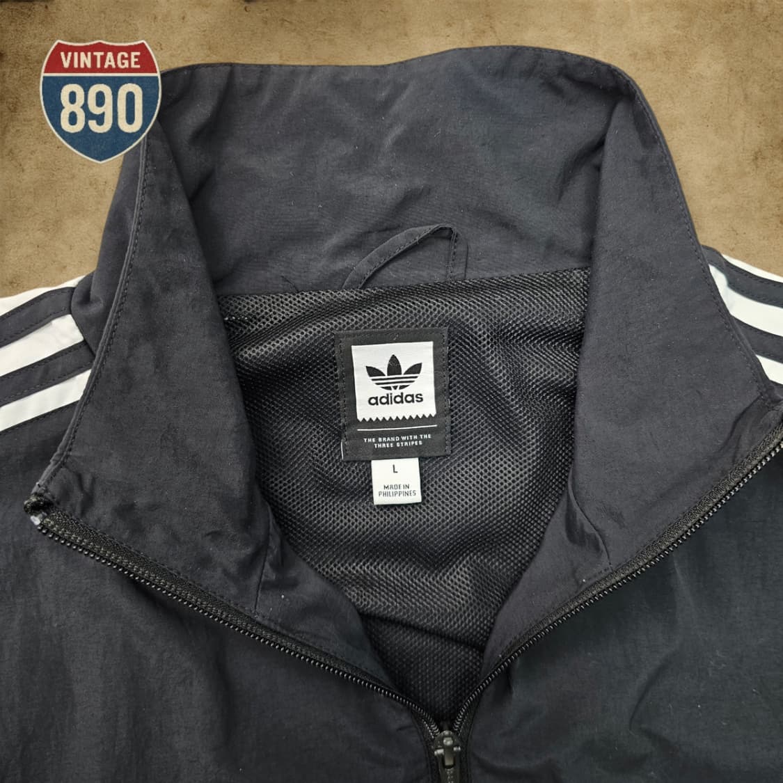 [L] adidas 아디다스 스탠다드 바람막이 자켓 상품이미지5
