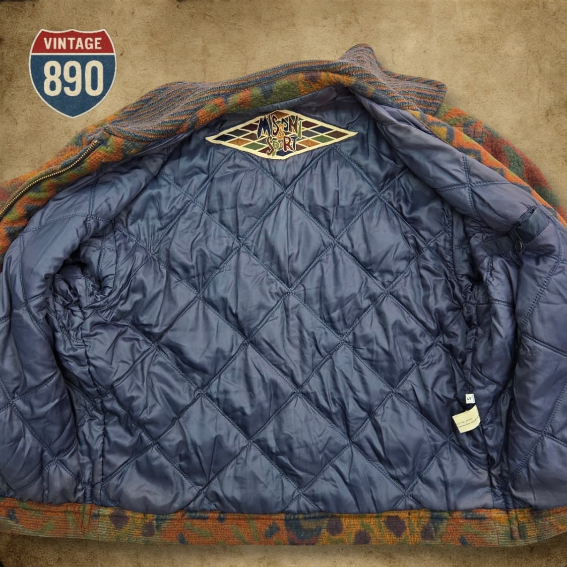 [S 100] MISSONI 미쏘니 이태리제 멀티배색 누빔자켓 상품이미지10