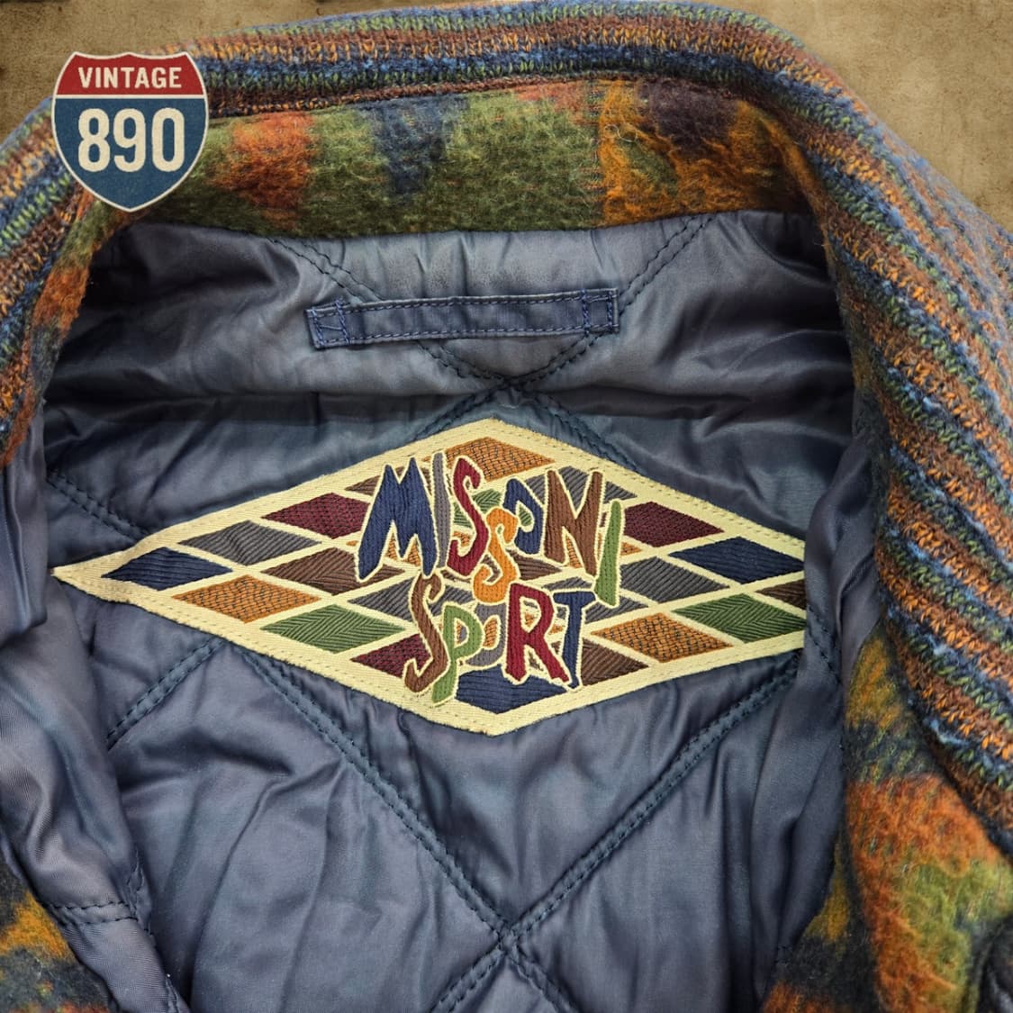 [S 100] MISSONI 미쏘니 이태리제 멀티배색 누빔자켓 상품이미지6