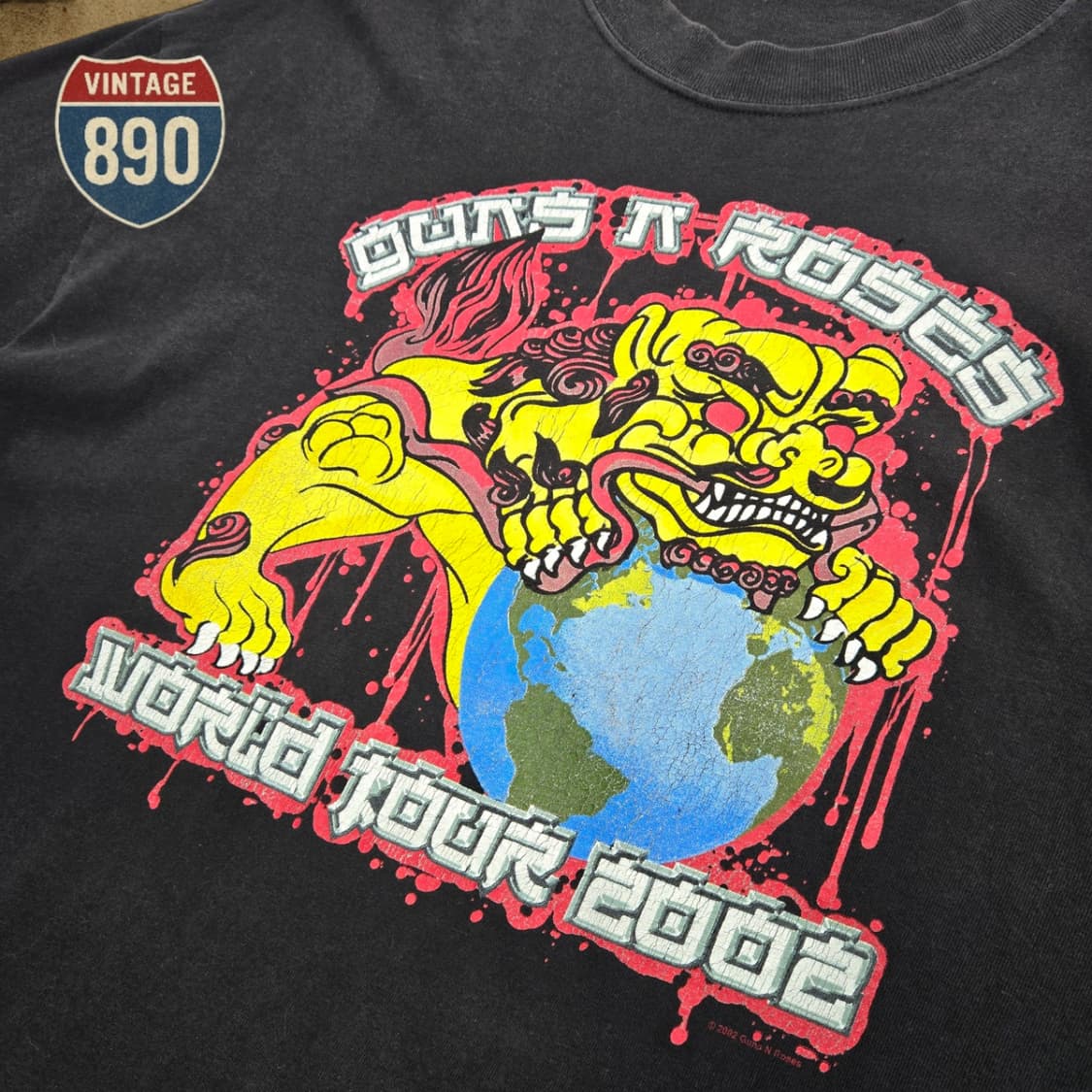 [F] 2002 vtg 건즈앤로지스 월드투어 반팔티셔츠 상품이미지4