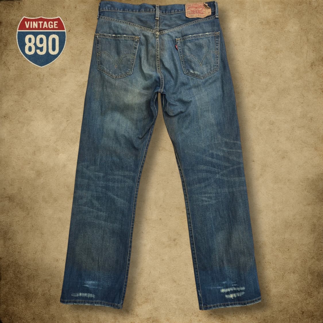 [36] LEVIS 리바이스 501 데미지 워싱 데님 청바지 상품이미지6