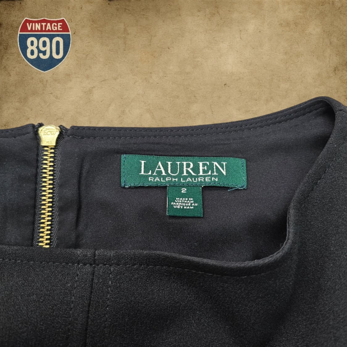 [2] Ralph Lauren 랄프로렌 벨 슬리브 크레이프 원피스 상품이미지6
