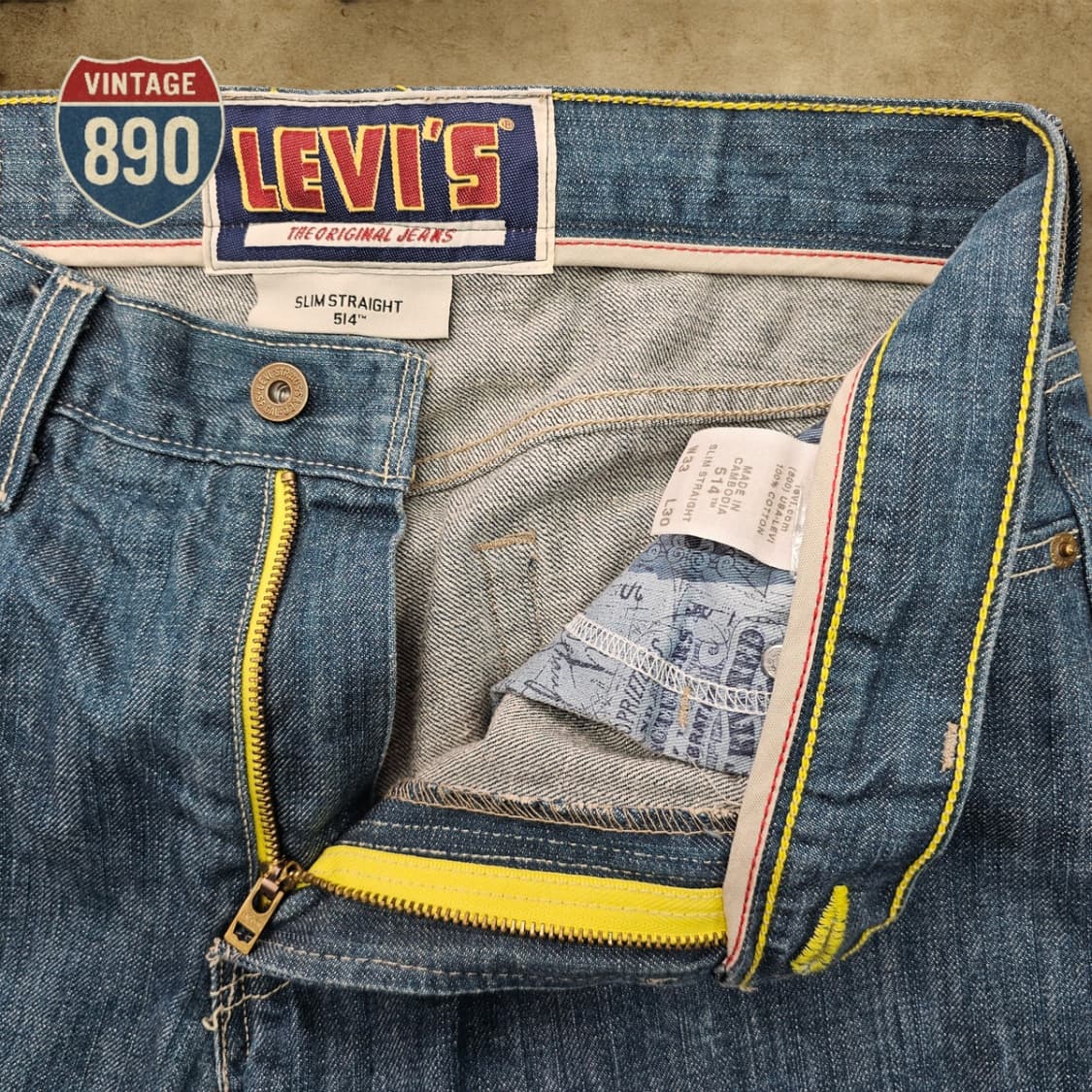 [33] Levi's 리바이스 514 슬림 스트레이트 청바지 상품이미지5